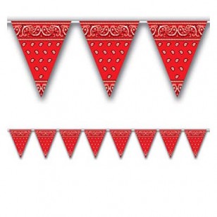 Cowboy Western Bandana Pennant Bunting